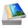 100 Papel Foto Glossy Auto Adesivo 130g A4 Á Prova Dagua - Branco