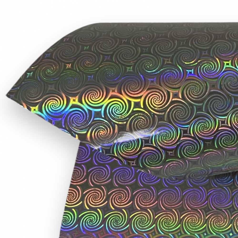 40 Folhas de Papel A4 Laminado Lamicote Holográfico 180 Gramas - HM 017 ESPIRAL