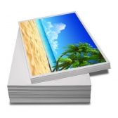 200 Folhas Papel Foto Glossy 135g A4 Á Prova Dagua - Branco