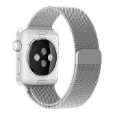 Pulseira Milanese Aço Inoxídavel Para Apple Watch 1 2 3 4 5 - Prata